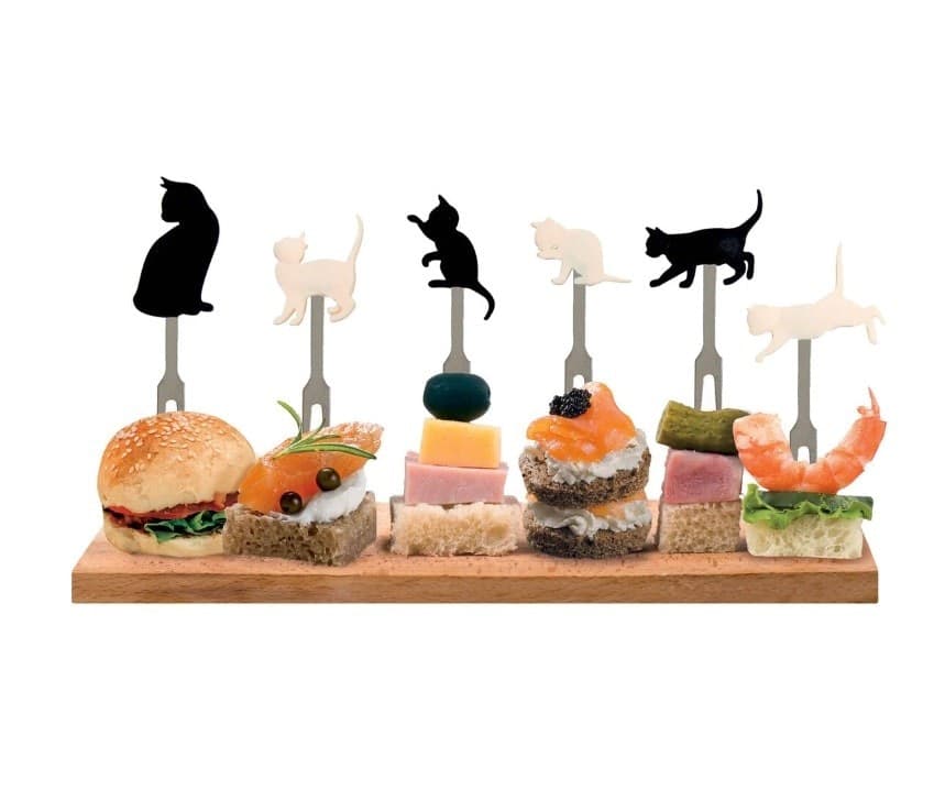 Legami, Meow, il set di 6 forchettine per aperitivo in Forchette da dessert Cartospedia - Napoli, commercioVirtuoso.it