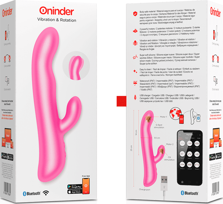 ONINDER - OSLO VIBRAZIONE E ROTAZIONE ROSA - APP GRATUITA in Orologi e orologi da polso Desideria Shop - Latina, commercioVirtuoso.it