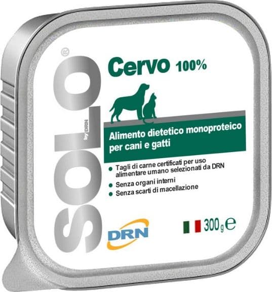 DRN Solo Cervo Alimento Monoproteico per Cane e Gatto in Umido 101 Market - Poggibonsi, commercioVirtuoso.it