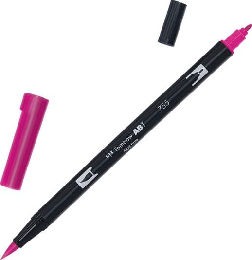 Pennarello Tombow ABT Dual Brush 755 Rubine Red