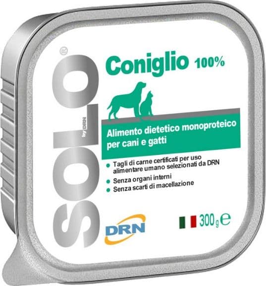 DRN Solo Coniglio Alimento Monoproteico per Cane e Gatto in Umido 101 Market - Poggibonsi, commercioVirtuoso.it