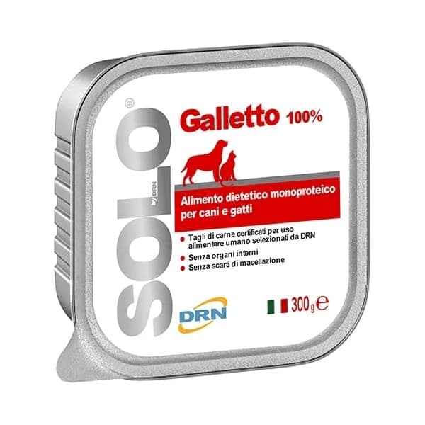 DRN Solo Galletto Alimento Monoproteico per Cane e Gatto in Umido 101 Market - Poggibonsi, commercioVirtuoso.it