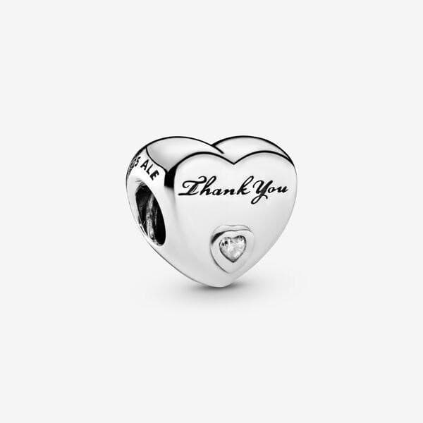 Pandora Charm a cuore Grazie in Bead Charm Alba Gioielli - Casoria, commercioVirtuoso.it