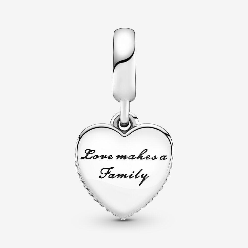 Pandora Charm pendente a cuore Amare significa famiglia in Bead Charm Alba Gioielli - Casoria, commercioVirtuoso.it