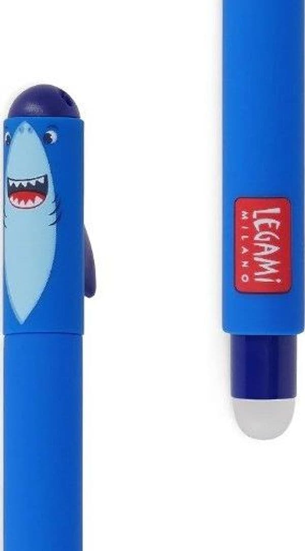 Legami, Penna Gel Cancellabile, Inchiostro Blu, Tema Shark in Penne roller a inchiostro gel Cartospedia - Napoli, commercioVirtuoso.it