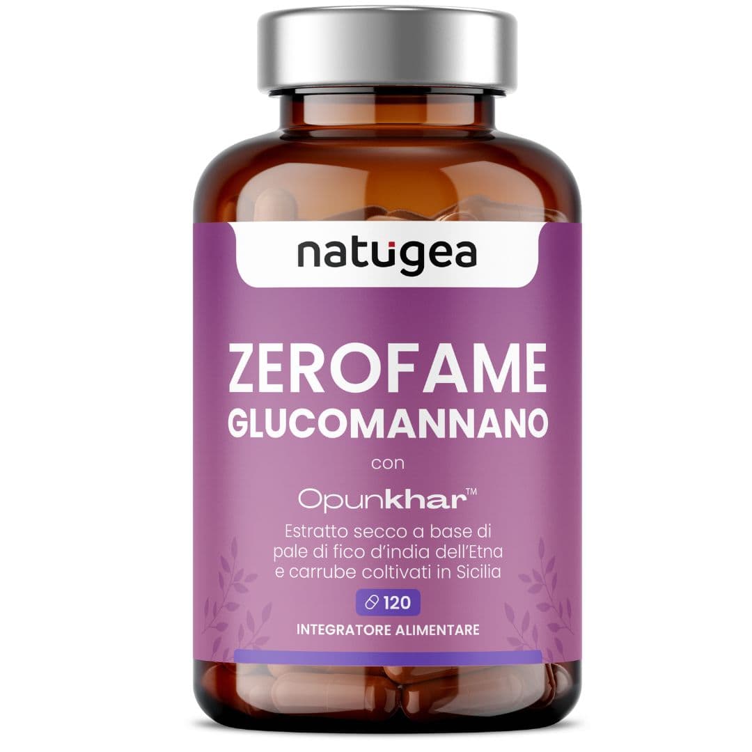 Glucomannano ZEROFAME® con Opunkhar® in Soppressori dell'appetito Natugea - Pavia, commercioVirtuoso.it