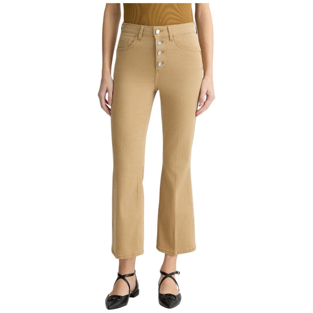 Liu Jo pantaloni bootcut sabbia Princess UA5040T2594