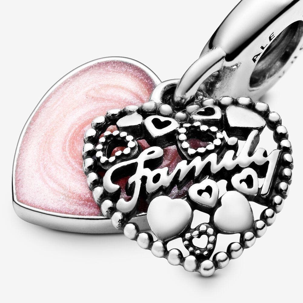 Pandora Charm pendente a cuore Amare significa famiglia in Bead Charm Alba Gioielli - Casoria, commercioVirtuoso.it