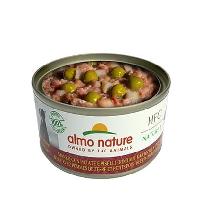 Almo Nature Scatoletta HFC Natural gusto Manzo con Patate e Piselli per Cani Adulti in Secco 101 Market - Poggibonsi, commercioVirtuoso.it
