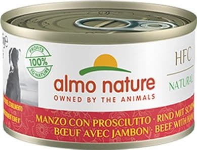 Almo Nature Scatoletta HFC Natural gusto Manzo con Prosciutto per Cani Adulti in Secco 101 Market - Poggibonsi, commercioVirtuoso.it
