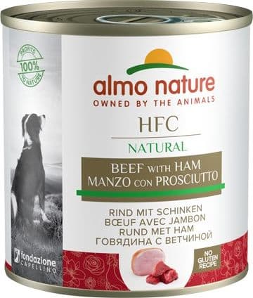 Almo Nature Scatoletta HFC Natural gusto Manzo con Prosciutto per Cani Adulti in Secco 101 Market - Poggibonsi, commercioVirtuoso.it