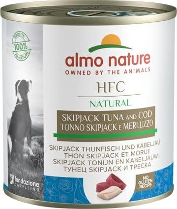 Almo Nature Scatoletta HFC Natural gusto Tonno Skipjack e Merluzzo per Cani Adulti in Secco 101 Market - Poggibonsi, commercioVirtuoso.it