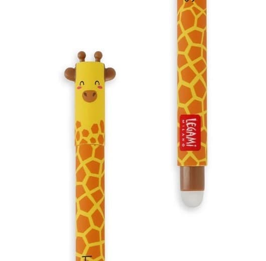 Legami - Penna Gel Cancellabile Giraffe in Penne roller a inchiostro gel Cartospedia - Napoli, commercioVirtuoso.it