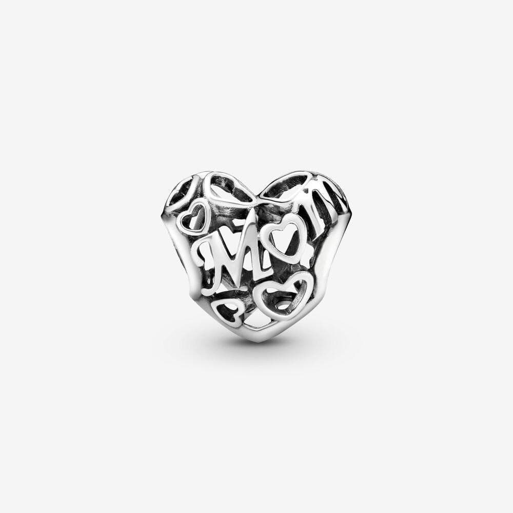 Pandora Charm openwork a cuore Mamma in Bead Charm Alba Gioielli - Casoria, commercioVirtuoso.it