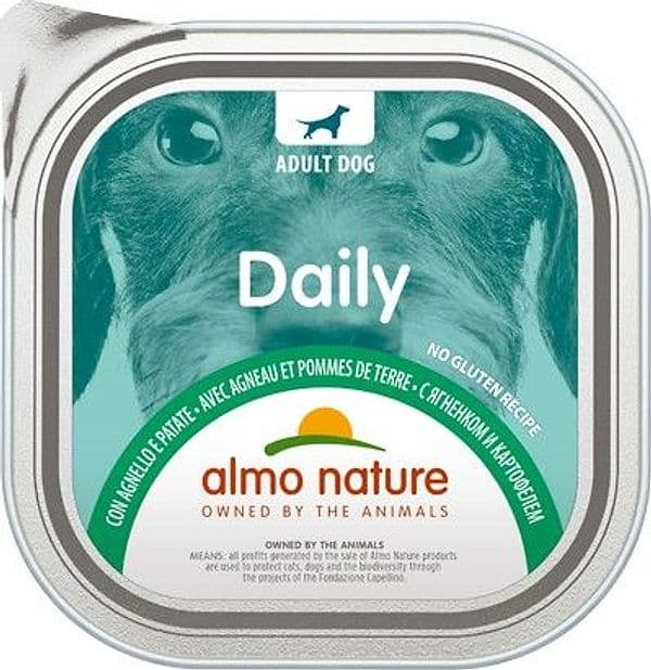 Almo Nature Daily Vaschetta gusto Agnello e Patate per Cani Adulti in Multivitamine 101 Market - Poggibonsi, commercioVirtuoso.it
