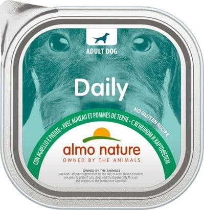 Almo Nature Daily Vaschetta gusto Agnello e Patate per Cani Adulti in Multivitamine 101 Market - Poggibonsi, commercioVirtuoso.it