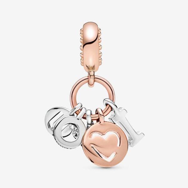Pandora Charm pendente lettere I Love You in Bead Charm Alba Gioielli - Casoria, commercioVirtuoso.it