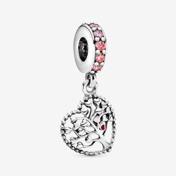 Pandora Charm pendente Albero della famiglia rosa in Bead Charm Alba Gioielli - Casoria, commercioVirtuoso.it