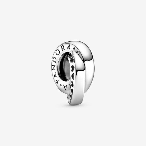 Pandora Charm distanziatore con logo e fasce con cuori in Bead Charm Alba Gioielli - Casoria, commercioVirtuoso.it