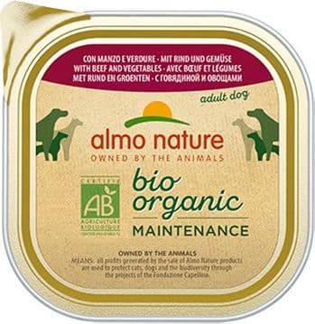 Almo Nature Bio Organic Maintenance Vaschetta gusto Manzo e Verdure per Cani Adulti in Secco 101 Market - Poggibonsi, commercioVirtuoso.it