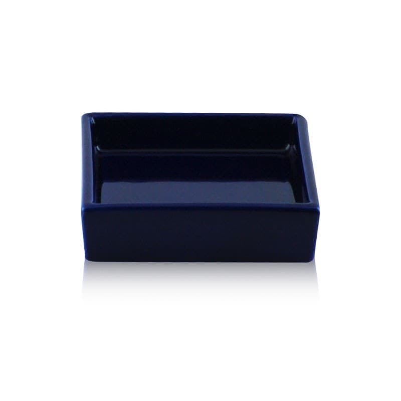 Porta sapone da appoggio quadrato in ceramica - accessori bagno in Portasapone Bottiglioni - Colle di Val d’Elsa, commercioVirtuoso.it