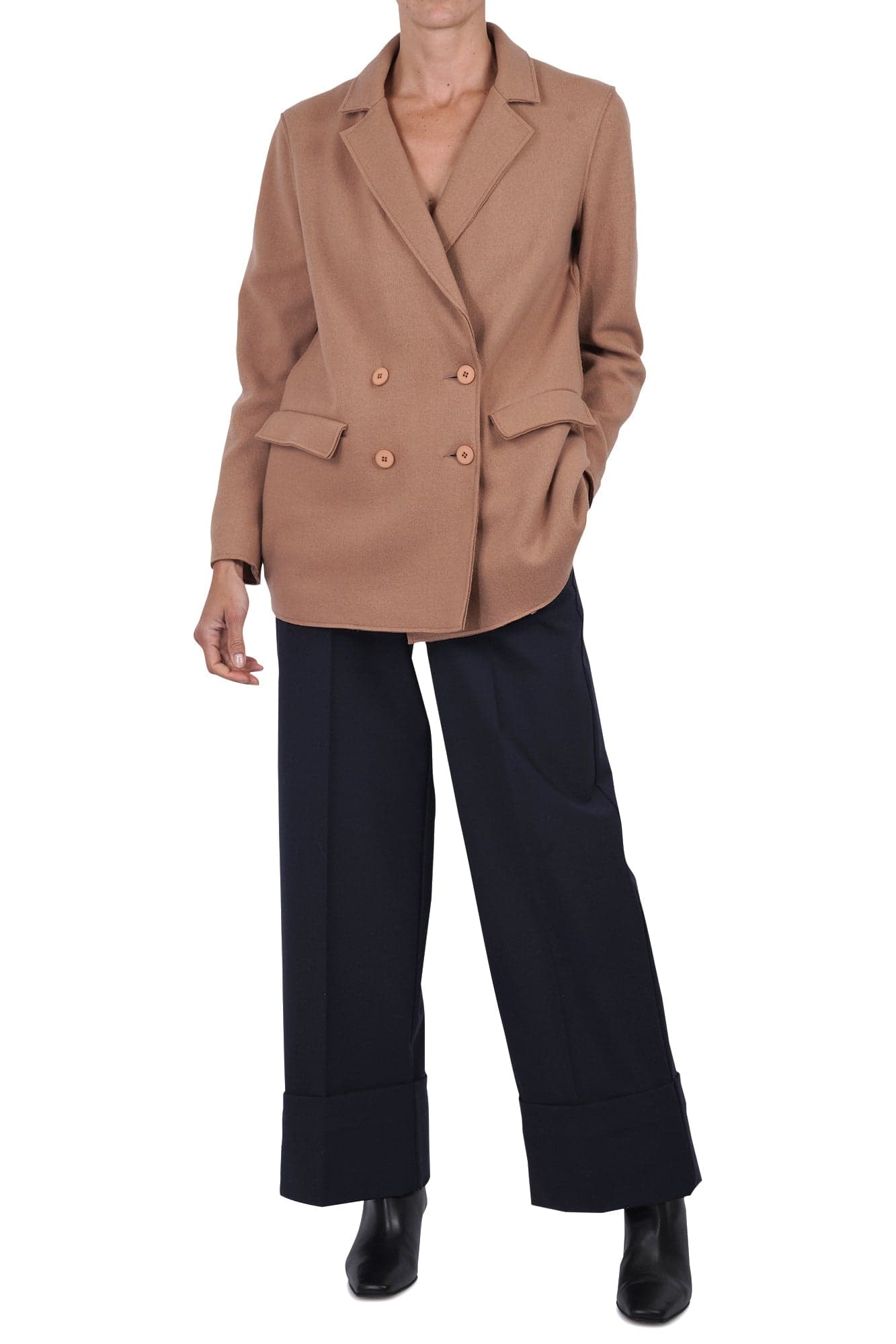 OTTOD'AME Ottod'ame - Pantalone - 461142 - Blu da donna in Pantaloni Drestige - Casamassima, commercioVirtuoso.it
