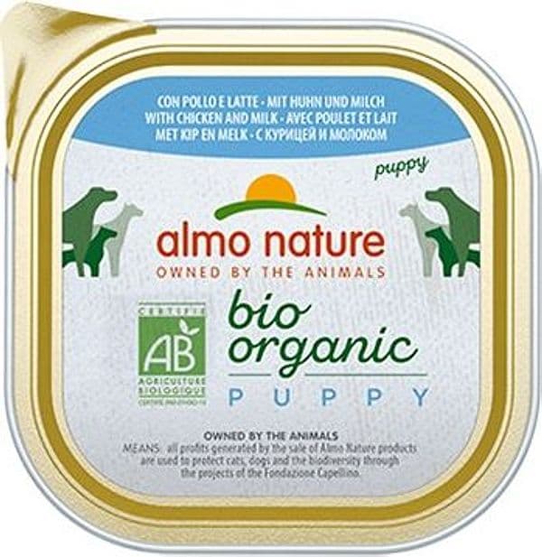 Almo Nature Bio Organic Maintenance Vaschetta gusto Pollo e Latte per Cani Cuccioli in Secco 101 Market - Poggibonsi, commercioVirtuoso.it