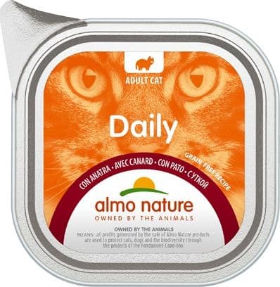 Almo Nature Daily Vaschetta gusto Anatra per Gatti Adulti 100gr