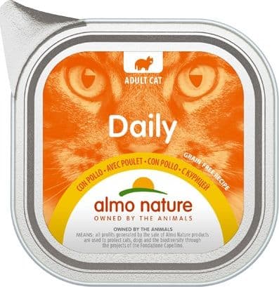 Almo Nature Daily Vaschetta gusto Pollo Gatti Adulti 100gr - 2