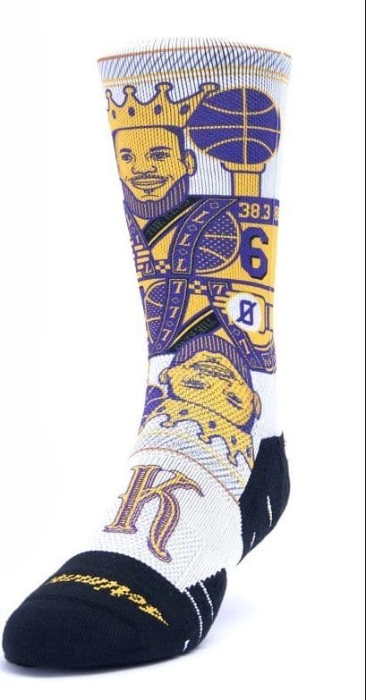 Calzetti unisex Scrimmage basket The King White in Calze 3A Moda Mare Sport - Bellaria Igea Marina, commercioVirtuoso.it