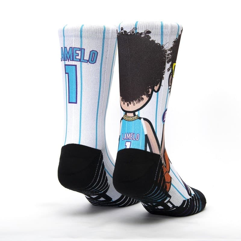 Calza Scrimmage unisex basket Lamelo White in Calze sportive 3A Moda Mare Sport - Bellaria Igea Marina, commercioVirtuoso.it