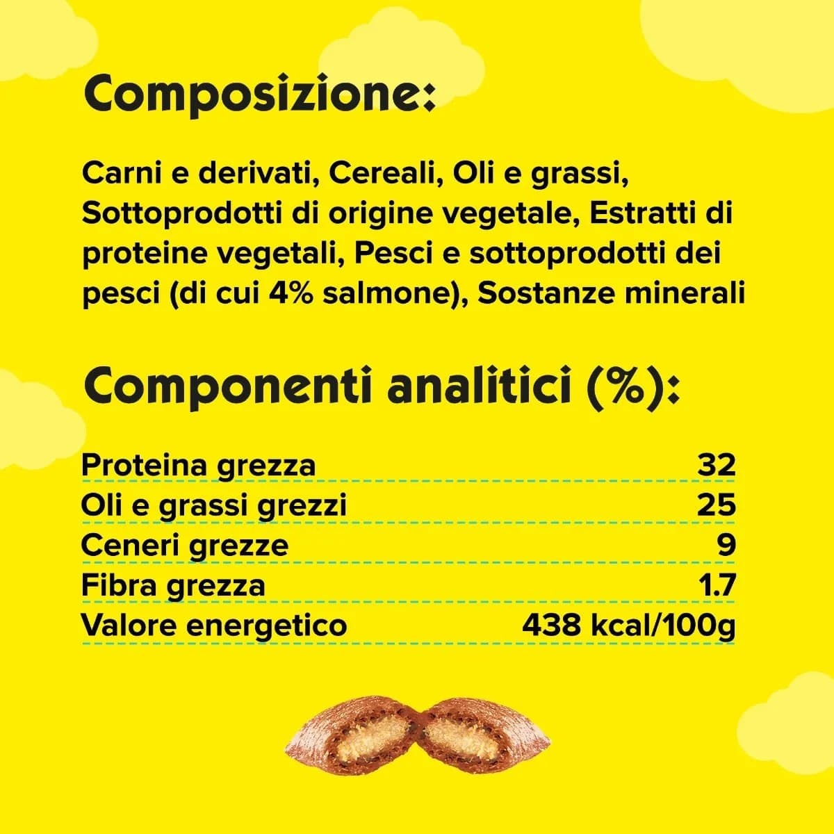 Catisfactions Snack per Gatti gusto Salmone 60gr in Golosità croccanti 101 Market - Poggibonsi, commercioVirtuoso.it