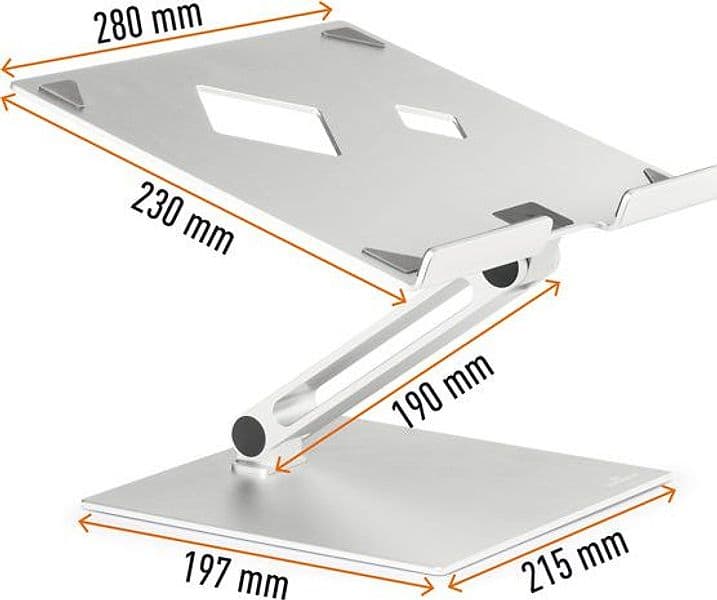 Supporto alza notebook Rise da 10'' a 17'' Durable