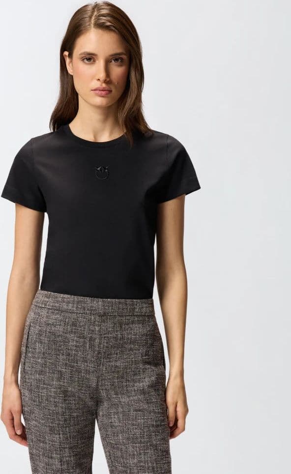 Pinko BUSSOLOTTO T-SHIRT JERSEY PATCH FW25 da donna in T-shirt Drestige - Casamassima, commercioVirtuoso.it