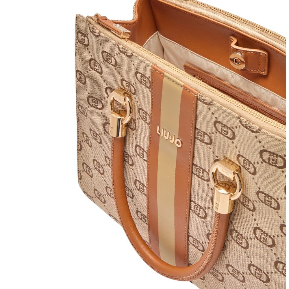 Liu Jo borsa a mano contracolla satchel beige linea Manhattan AA5008T3846 Borse Liu Jo