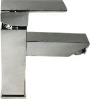 Rubinetto miscelatore quadrato per lavabo design moderno squadrato