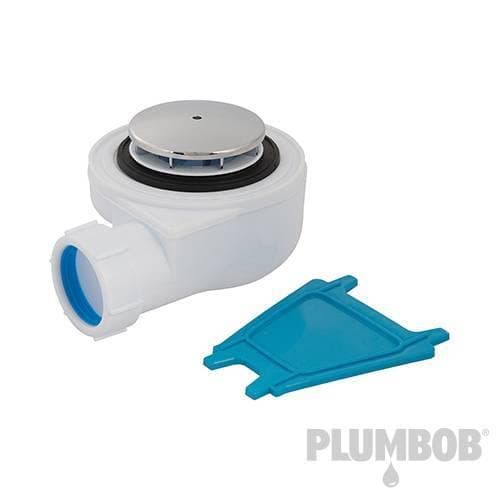 Piletta Sifonata per Doccia 70mm in Metallo Cromato, Guarnizione 40mm Plumbob