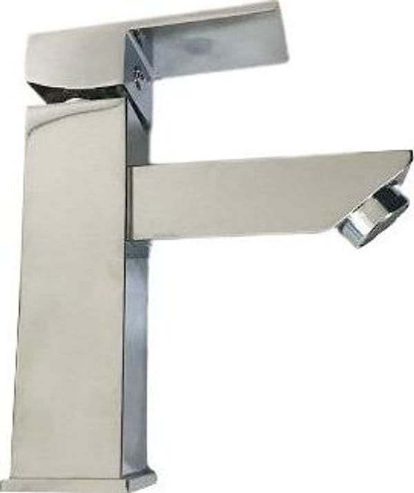 Rubinetto miscelatore quadrato per lavabo design moderno squadrato