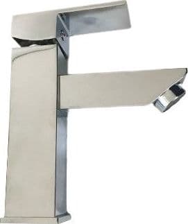 Rubinetto miscelatore quadrato per lavabo design moderno squadrato