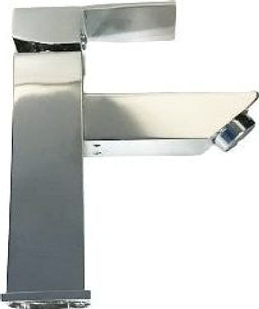 Rubinetto miscelatore quadrato per lavabo design moderno squadrato