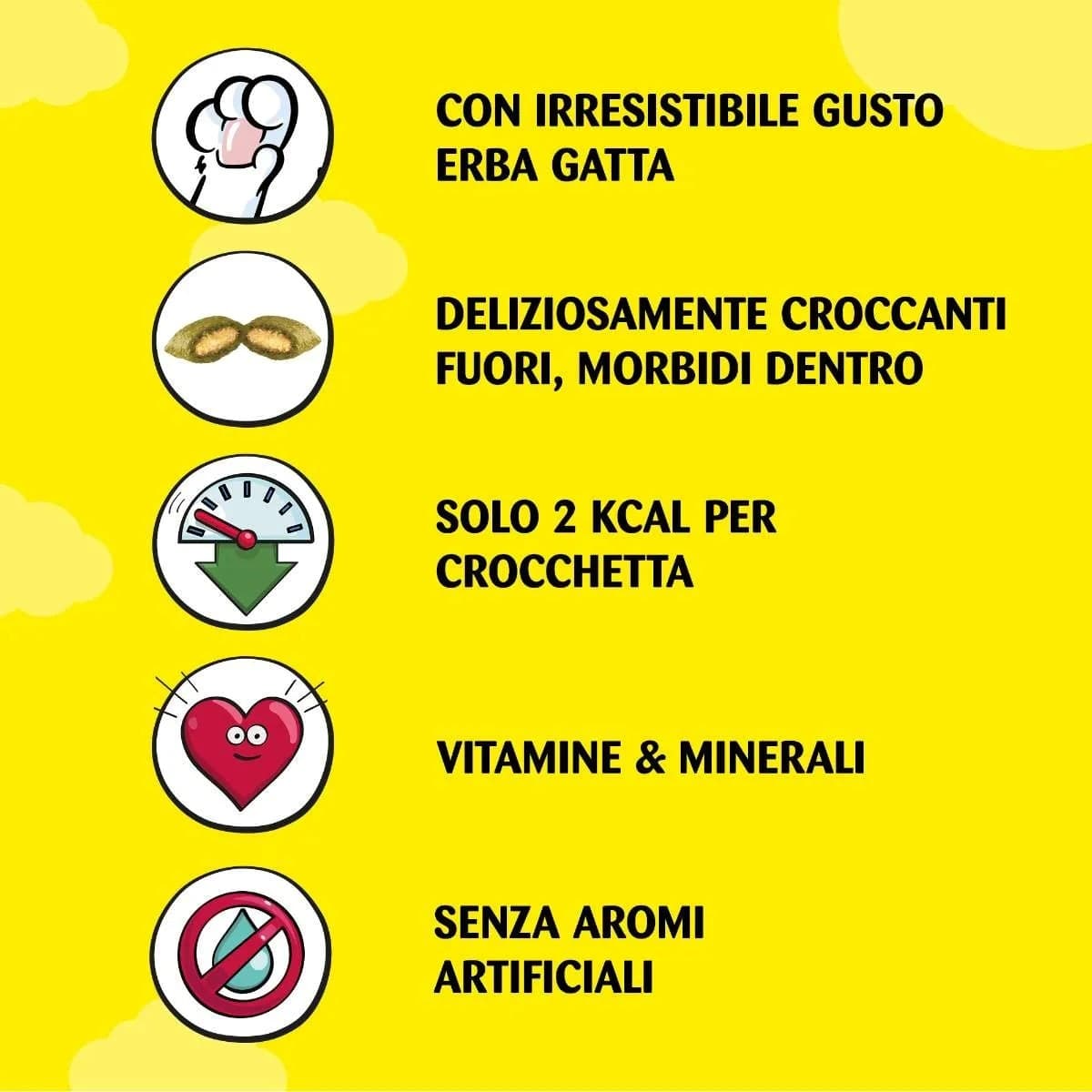 Catisfactions Snack per Gatti gusto Erba Gatta Maxi Pack 180gr in Golosità croccanti 101 Market - Poggibonsi, commercioVirtuoso.it