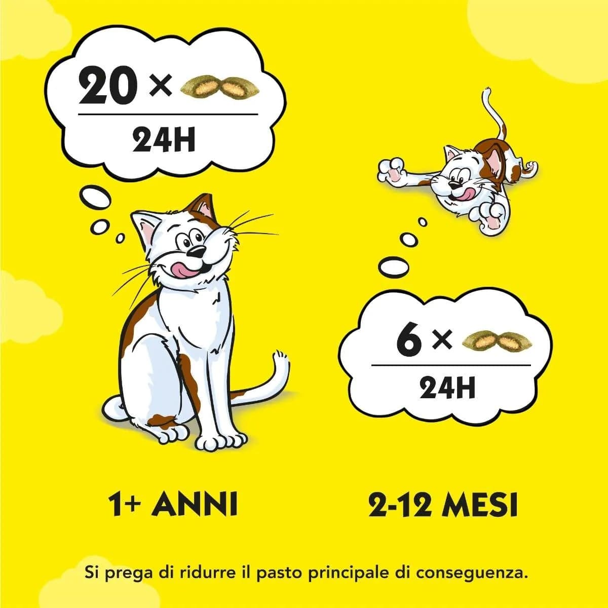 Catisfactions Snack per Gatti gusto Erba Gatta Maxi Pack 180gr in Golosità croccanti 101 Market - Poggibonsi, commercioVirtuoso.it