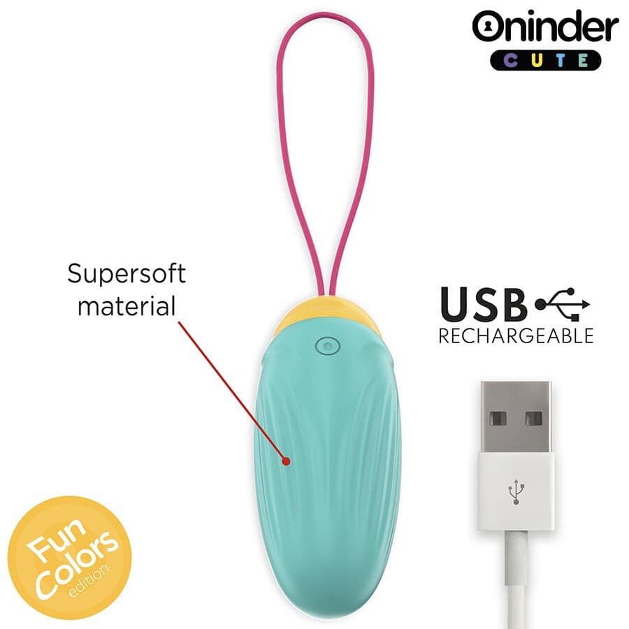 ONINDER CUTE - UOVO VIBRO-ROTANTE IN SILICONE CON GEMMA PER AMORE E PIACERE - APP GRATUITA IN TUTTO IL MONDO in Vibratori proiettile e ovuli vibranti Desideria Shop - Latina, commercioVirtuoso.it