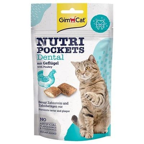 GimCat Nutri Pockets Snack per Gatti gusto Pollame 60gr
