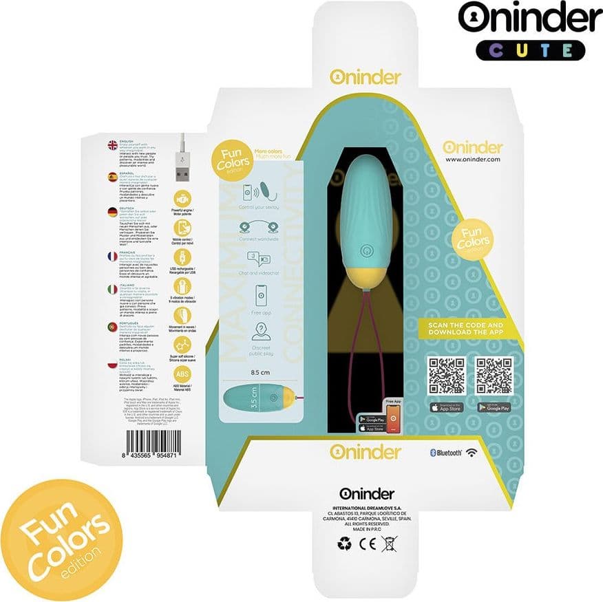 ONINDER CUTE - UOVO VIBRO-ROTANTE IN SILICONE CON GEMMA PER AMORE E PIACERE - APP GRATUITA IN TUTTO IL MONDO in Vibratori proiettile e ovuli vibranti Desideria Shop - Latina, commercioVirtuoso.it