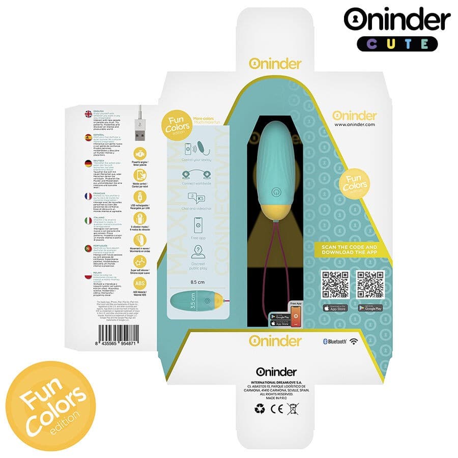 ONINDER CUTE - UOVO VIBRO-ROTANTE IN SILICONE CON GEMMA PER AMORE E PIACERE - APP GRATUITA IN TUTTO IL MONDO in Vibratori proiettile e ovuli vibranti Desideria Shop - Latina, commercioVirtuoso.it
