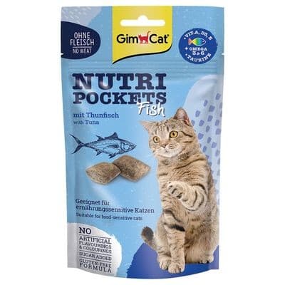 GimCat Nutri Pockets Snack Fish per Gatti gusto Tonno 60gr - 2