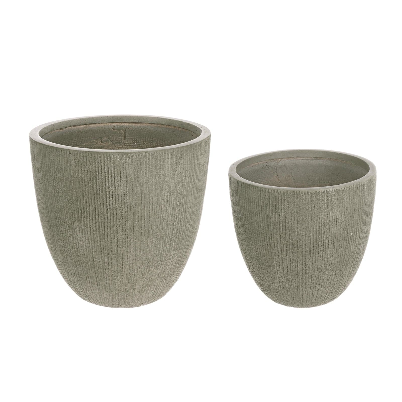 Set di vasi per esterno Brush To da balcone color salvia rotondi - 11