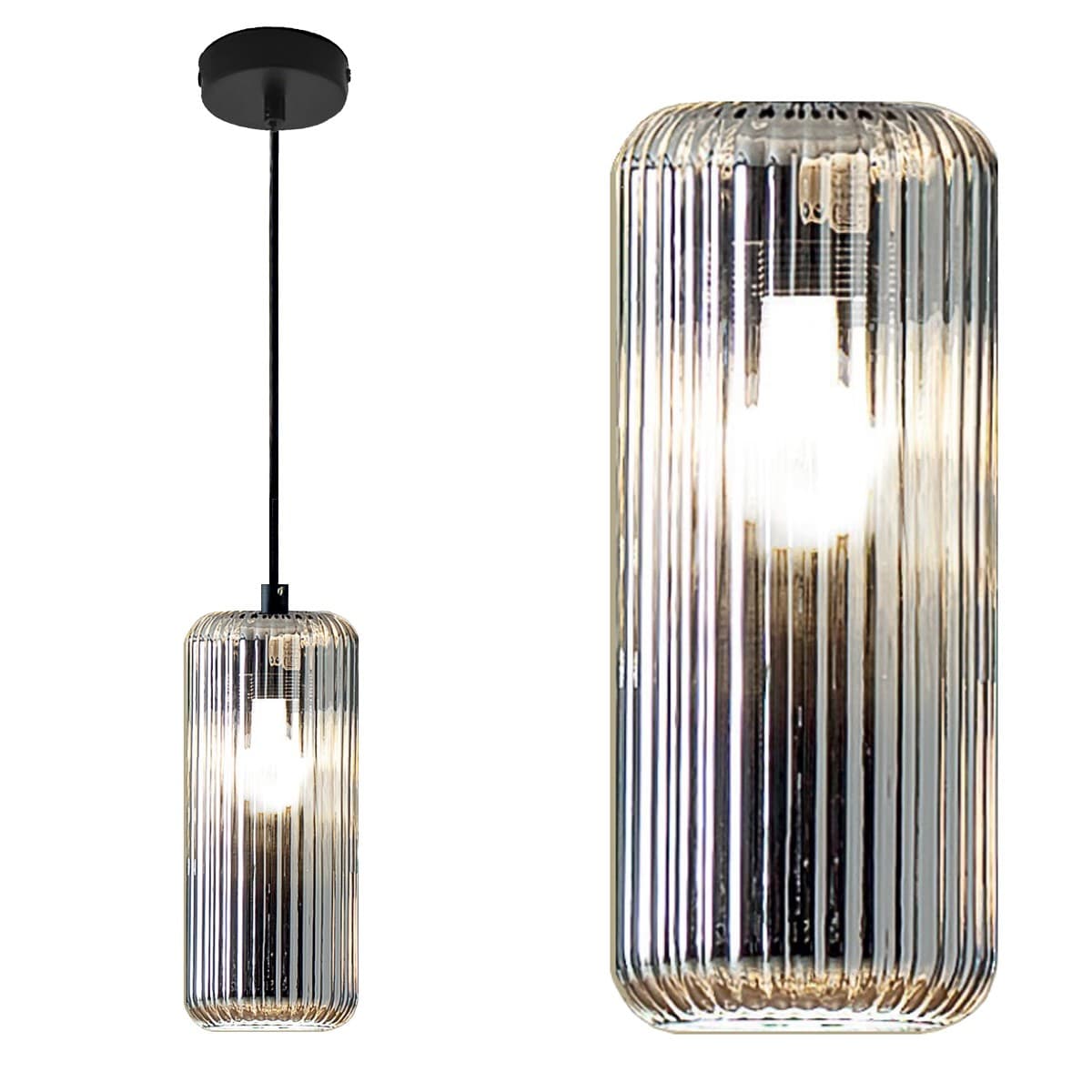 Sospensione vetro colorato Gea Luce RAIKA VP B1 E27 LED lampada soffitto moderna in Lampade a sospensione Lampadari Bartalini - Colle di Val d’Elsa, commercioVirtuoso.it