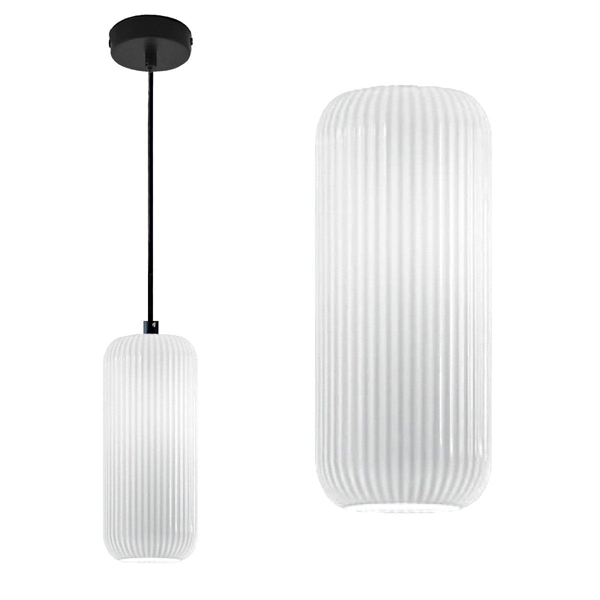 Sospensione vetro colorato Gea Luce RAIKA VP B1 E27 LED lampada soffitto moderna in Lampade a sospensione Lampadari Bartalini - Colle di Val d’Elsa, commercioVirtuoso.it